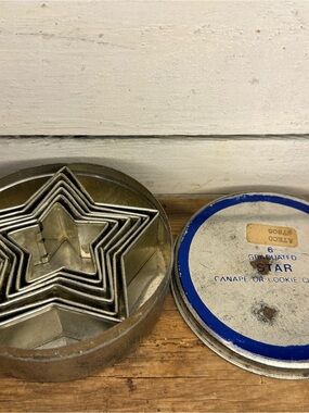 Vintage Star Cookie Cutter Set - Silver